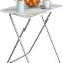 Garden 4 you Portable Folding TV Tray Dinner Snack Trays Table Portable Foldable Table Small Sofa Bedside Tables with Light Weight, 15 x 18.9 x 26 in(Smoky Grey,1PC)