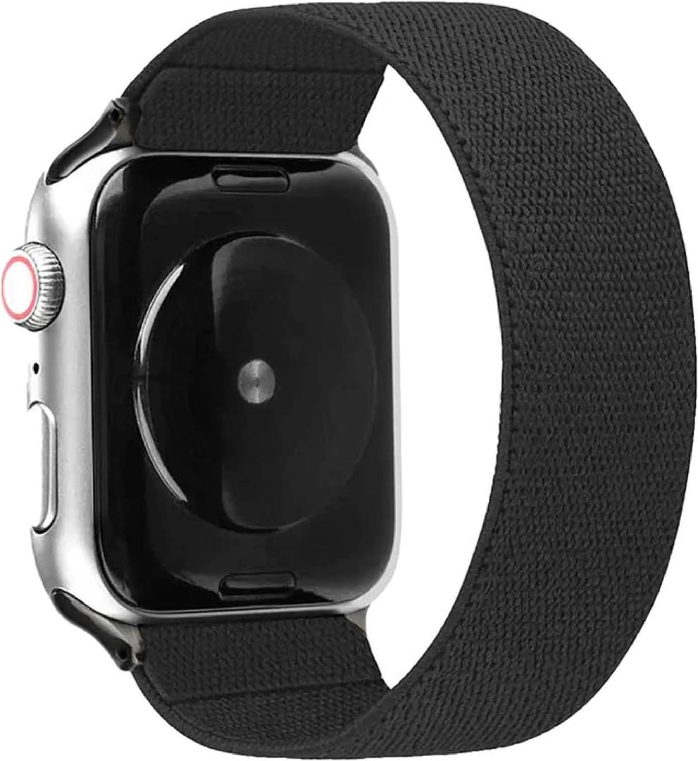Solace Bands Paladin Loop Smartwatch Band - Compatible With All Apple Iwatch Series - Sportswear Smartwatch Band For Men & Women - Comfort & Durable (42/44/45MM - L, Black) Solace Bands Paladin Loop Smartwatch Band - Compatible With All Apple Iwatch Series - Sportswear Smartwatch Band For Men & Women - Comfort & Durable (42/44/45MM - L, Black)