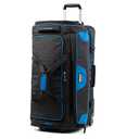 Travelpro Bold Drop Bottom Wheeled Rolling Duffel Bag, Blue/Black, 30-Inch