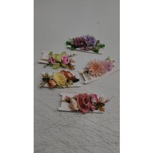 Artificial Flower Headband Set for Baby Girls Floral Hair Bands Newborn Toddler Elastic Nylon Kids Headwear Accessories 6 pcs