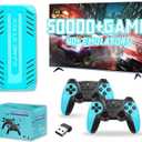 U36 Retro Game Console,50000+Games and 40 Emulators, with Dual 2.4G Wireless Controllers, Plug and Play 4K HD HDMI TV Game Stick (128GB) 1