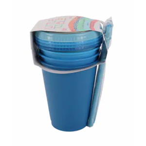 Little Table 17 oz Tumbler with Lid and Straw- Blue, 12 pc  Little Table 17 oz Tumbler with Lid and Straw- Blue, 12 pc