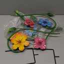 YEAHOME Garden Decor for Outside, 2 Pack 37 Metal Butterfly Garden Stakes, Spring Wall Decor, Colorful Look & Personalities Flowers Yard Art for Outdoor Lawn Backyard Porch Patio Home Decorations