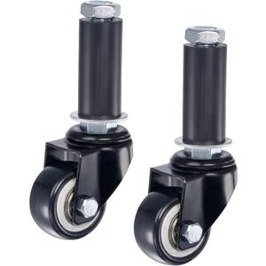 uxcell Swivel Expanding Stem Caster 1.5" Diameter 88Lbs Load Capacity, for Kitchen Prep Tables, PVC, Pack of 2