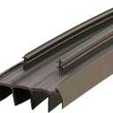 PVC Slide in Kerf Style Door Bottom with Fins, Brown 36 1/4" Long, 1 3/4" Wide