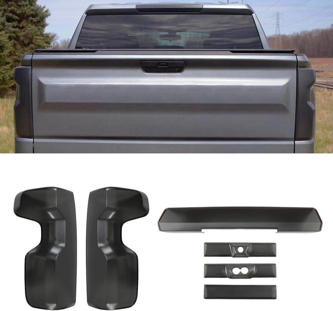 Tail Light Cover with Third Brake Light Cover for Chevy Silverado 1500 2022-2026