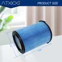 ATXKXE VF5000 Replacement Filter for ridgd 5-20 Gallon Wet Dry Vacuums WD1450 WD0970 WD1270 WD09700 WD06700 WD1680 WD1851 RV2400A, 2 Pack