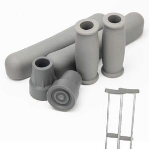 Classic Replacement Crutch Pads (Grey)