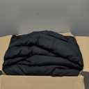 CozyLux King Size Comforter Set Black, 7 Pieces Pintuck Bed in A Bag Black Comforter King Size, Pinch Pleat Bedding Set with All Season Comforter, Sheets, Pillowcases & Shams