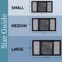 BAFLOTEX Adjustable Window Screens Expandable 2 Ways Expandable Window Screen 10"Height*14"-24"Width with Black Frame for House Windows 2 Pack of Small Screens