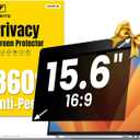 F FORITO 15.6 Inch Laptop Privacy Screen Protector, 360 Anti Peeping and Anti Glare Laptop Privacy Shield Compatible with 15.6" HP/Lenovo/Dell/Acer/ASUS/Thinkpad with 16:9 Aspect Ratio