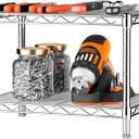 Xcity Storage Shelves, 2 Tier Heavy Duty Metal Shelving Unit with Wheels, 700 LBS Adjustable Steel Wire Shelf for Commercial, Pantry, Kitchen, Garage, 14" D x 24" W x 20" H, Chrome