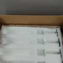 Showgeous 4 Pcs Hurricane Candle Holders, 18 inch Tall Clear Crystal Glass Taper Candle Stands with Open Ended Glass Chimney Tube for Wedding Party Decoration