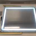 HD LED Vanity Mirror with Lights 360° Rotating Multifunctional Vanity Mirror 3 Color Temperature Dimming Touch Sensor Switch Professional Makeup Mirror with Lights Gift for Girls