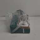 2 Tier Ceramic Fruit Bowl for Kitchen Counter, Tiered Fruit Basket for Countertop, Modern Multi Layer Fruit Display Stand for Party, Cute & Smal (Silver-rimmed)