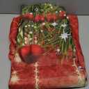 Maijoeyy 16x7ft Red Christmas Sparkling Stars Garage Door Decorations Glittering Stars New Year Christmas Party Garage Door Cover Wall Decorations for Outdoor