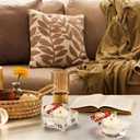 Tealight Candle Holder, Christmas Tealight Holder Moon Star Clear Votive Candle Holders Set of 2, Glass Tea Light Candles Holder for Home Decor Wedding Party Table Centerpieces