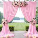 10ft x 8ft Wrinkle Free Pink Backdrop Curtain Drapes, Thick Polyester Baby Pink Backdrop for Girls Birthday Wedding Party Background Baby Shower