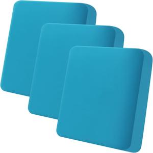 Smiry Printed Couch Cushion Covers, Stretch Soft Couch Covers for Sofa, Washable Non-Slip Sofa Slipcover Furniture Protector for Indoor and Outdoor (3 Pack, Peacock Blue)