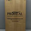 ProHeal Medical Overbed Table with Wheels and Adjustable Height - Mahogany Color Rolling Over Bed Bedside Table for Hospital and Home Use