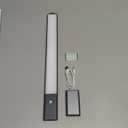 EZVALO Under Cabinet Lighting, 98 LED Rechargeable Motion Sensor Light Indoor, Magnetic Dimmable Closet Lights with 3 Color Temps, Wireless Under Counter Lights for Kitchen, Stairs(Grey, 2 Pack) (Gray)