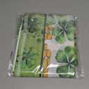 XCHI Green Hats Shamrock Coins St. Patrick's Day Tablecloth Rectangle Table Cloth Washable Table Covers for Indoor Outdoor Dining Home Party Decorations 60x104 Inch