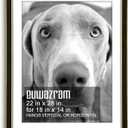 Suede 22x28 Frame - Single Frame, Christmas Elegant Black 22 x 28 Poster Frame with Mat for 18x24, 22x28 Picture Frames for Artwork, Puzzles, Photos and Movie Posters