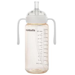 2 in 1 Baby Bottles n Straw Cup with Handle, Mombella Classic PPSU Baby Bottle & Sippy Cup, Toddler Water Bottle, Soft Silicone Fast Flow Nipple, BPA Free Transition Cup for 6 Months+, 10oz, Ivory