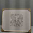 16x20in Natural OAK Wood Picture Frame with Mat Narrow Border