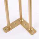 Osring 28 Inch Hairpin Table Legs with 1/2" Dia 3-Rods, Heavy Duty Metal Hairpin Furniture Leg for Coffee Table and Patio Bench, Gold Furniture Feet with Floor Protectors for Home DIY Project, 4