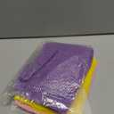 UJFQBH 3 Pieces African Bath Sponge African Net Long Net Bath Sponge Exfoliating Shower Body Scrubber Back Scrubber Skin Smoother,Great for Daily Use (Pink,Yellow,Purple)