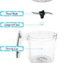 Replacement Stirring Cup & Blade with Steaming Basket for EVLA'S Baby Food Maker - White