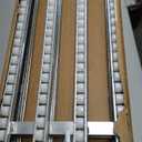 Portable Heavy-Duty Roller Conveyor Table, 15" W x 78" L, Foldable ABS Rollers, Stainless Steel Frame - Ideal for Warehouse Freight Handling