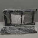 Bumusty 3Tier Expandable Shoe Rack for Closet, 18“33” Adjustable Shoe Rack for Small Space, Small Shoe Organizer for Front Door, Sturdy Metal, Black