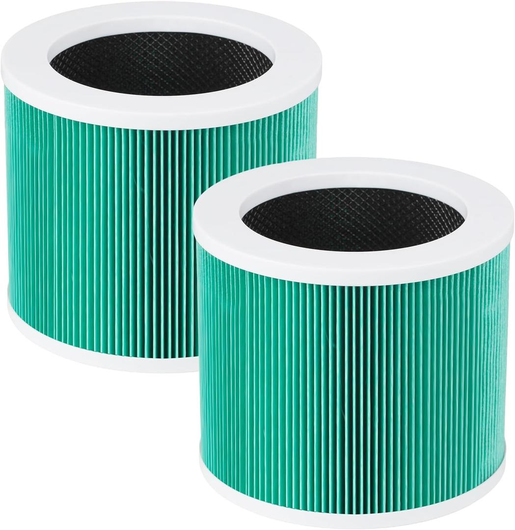 KEEPOW HY1800 Air Purifier Replacement Filter Compatible with MORENTO/Loytio/AYAFATO/Honeyuan HY1800 Air Purifier, 2 Pack