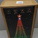 8 FT Smart RGB Christmas Cone Tree, 340 LED Lighted Artificial Tree with Music Sync APP Control Timer Dimmable, Prelit Xmas Trees Waterproof for Outdoor