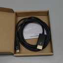 Amazon Basics Premium Aluminum USB-C to HDMI Cable Adapter, Thunderbolt 3 Compatible, 4K@60Hz, for Monitors, TVs, Tablets, 6-Foot, Black