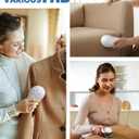 POPCHOSE Fabric Shaver, Lint Shaver for Clothing, Electric Lint Remover with 6-Leaf Blades, Sweater Defuzzer, Clothes Shaver for Couch, Furniture, Blanket, Remove Pilling, USB Rechargeable