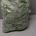 Honeydak Ribbed Rabbit Fur Stuffed Animal Storage Bean Bag Chair Cover (No Filler) Comfy Bean Bag Cover Without Filling or Home Bedroom Decor Organizing Plush Doll Textile Holder(Green,L)