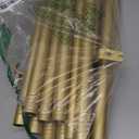 Gold Extra Long Curtain Rods 120-inch to 214-inch, 1 inch Heavy Duty Drapery Rod for Outdoor Patio, Living Room, Bedroom, Sliding Door, Modern Adjustable Curtain Pole 10-17.5ft