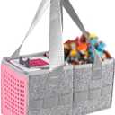 Carry Bag for Toniebox Audio Player Starter Set,Felt Organizer Case for Tonie Starter Set Storage Bag (Pink)
