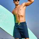 NORTHYARD Mens Swim Trunks Board Shorts 9 Inch Bathing Suit Swimwear Quick Dry Beach Short with Zipper Pocket - No Mesh Liner (S)