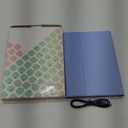 Keyboard Case for Galaxy Tab S10 Lite/ S10 FE/ S9 FE/S9/S8/S7, Slim Lightweight 7 Color Rainbow Backlight Detachable Magnetic Keyboard Cover with S Pen Holder, Purple