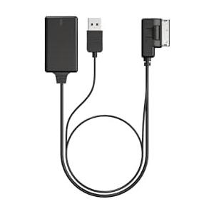 Bluetooth 5.0 Adapter Audio Receiver Compatible with Audi A3 A4 A5 A6 A7 S3 S4 Q3 Q5 Q7 Volkswagen VW 2G 3G 3G+ AMI MMI Port Cable Music Play Connector Works with Apple iPhone iPod Android Smartphone