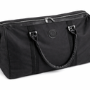 Hit Promo Arc Black Duffle Bag – Large Travel & Gym Weekender Bag with Zipper Closure, Shoulder Strap & Carry Handles