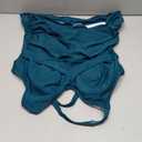 Fanuerg Tankini Top Only Twist Front Bathing Suit Tops for Women Tummy Control Tank Tops V Neck Swimsuit Top No Bottom (X-Large, Blue Green)