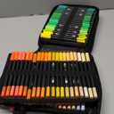 Artecho 168 Colors Markers for Adult Coloring Books, Dual Tip Markers for School, Fine and Brush Tip for Adults Coloring Books, Calligraphy, Drawing, Sketching