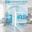 Kefanta Duster Heavy Duty Dusting Kit,5.5 ft Long Extendable Handle with 12 Disposable Microfiber Duster Refills for Home Cleaning, Ceiling,Fan, Blind,Window |Traps 5X More Dust Than Feather Dusters