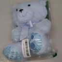 Chalyna 10 Inch Stuffed Baby's Animal First Bear Cute Doll Plush Baby Shower Party Favor Plush Toy Stuffed for Birthday Baby Shower Wedding(Blue)