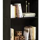 Furinno JAYA Book Shelf, 5-Tier Bookshelf, Bookcase with Adjustable Shelves, 9.5" x 24.5" x 71.2", for Organization and Storage, for Living Room, Bedroom, Home Office, Espresso